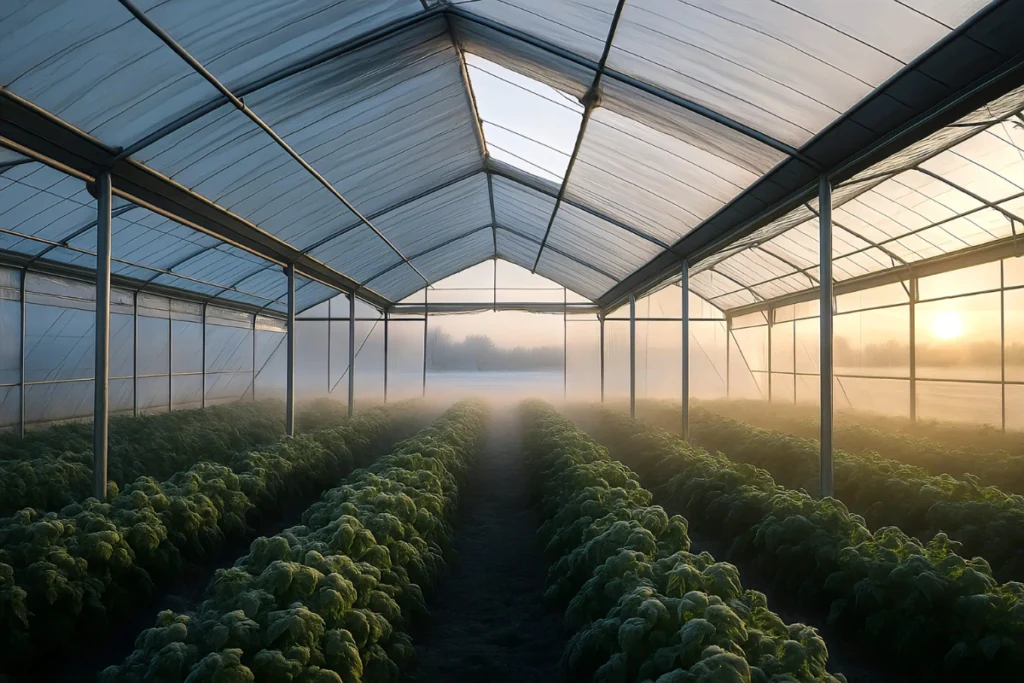 Ventilación en épocas frías en invernadero para renovar aire sin perder calor